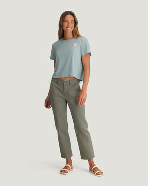 Free Fly Women's Sun Ripple Tee | Ocean Mist