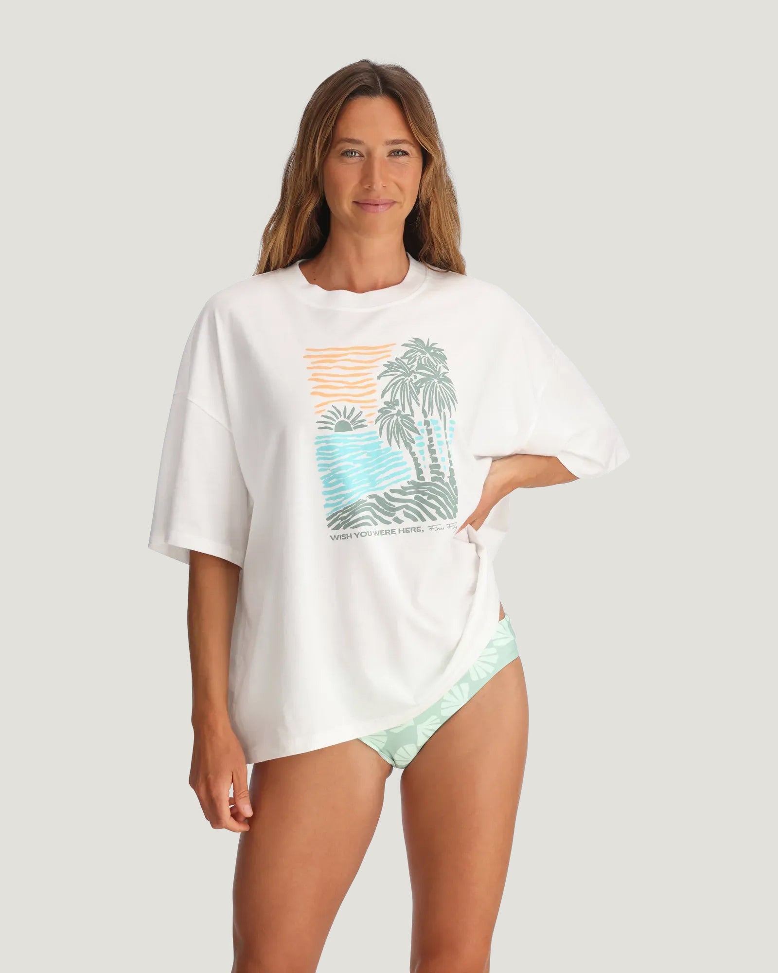 Free Fly Women's Wish You Were Here Tee | Bright White