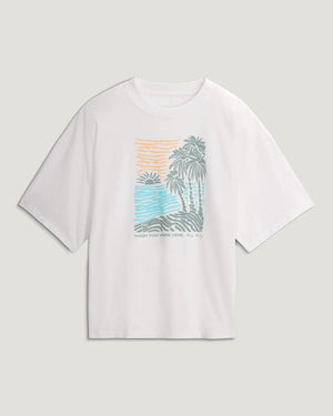 Free Fly Women's Wish You Were Here Tee | Bright White