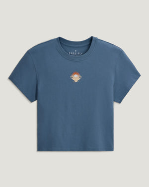 Free Fly Women's Sol y Mar Tee | Pacific Blue