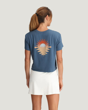 Free Fly Women's Sol y Mar Tee | Pacific Blue