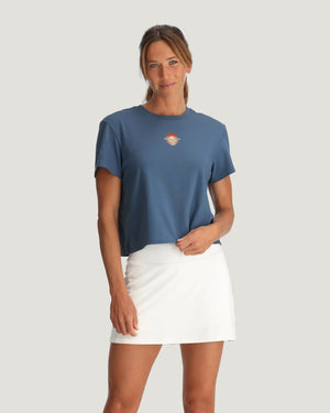 Free Fly Women's Sol y Mar Tee | Pacific Blue