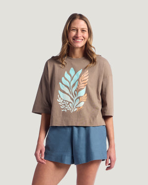 Free Fly Women's Reef Garden Tee | Fossil