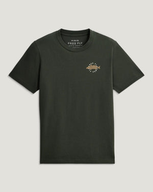 Free Fly Youth Target Species Tee | Dark Forest