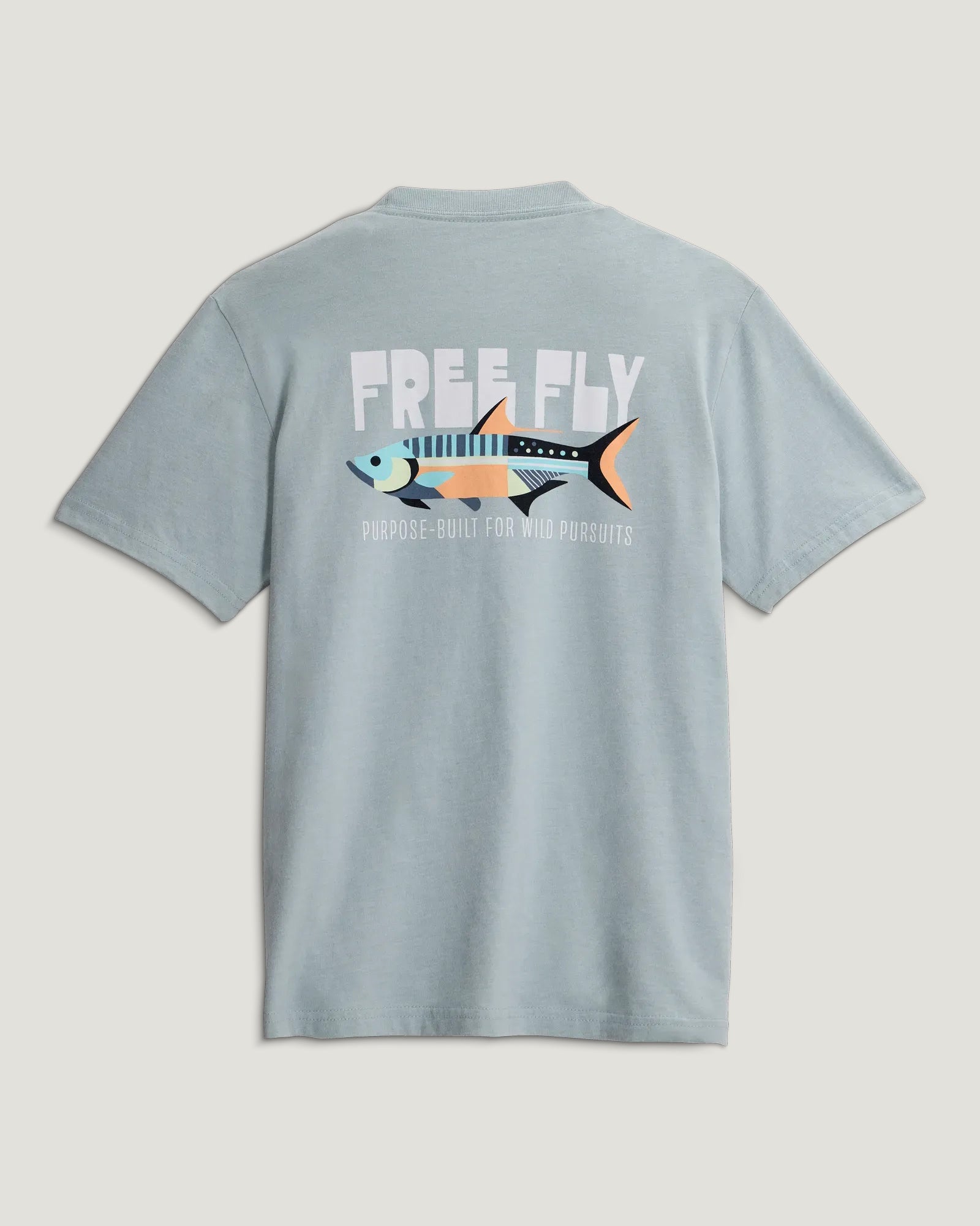Free Fly Youth Wild Pursuits Tee | Ocean Mist