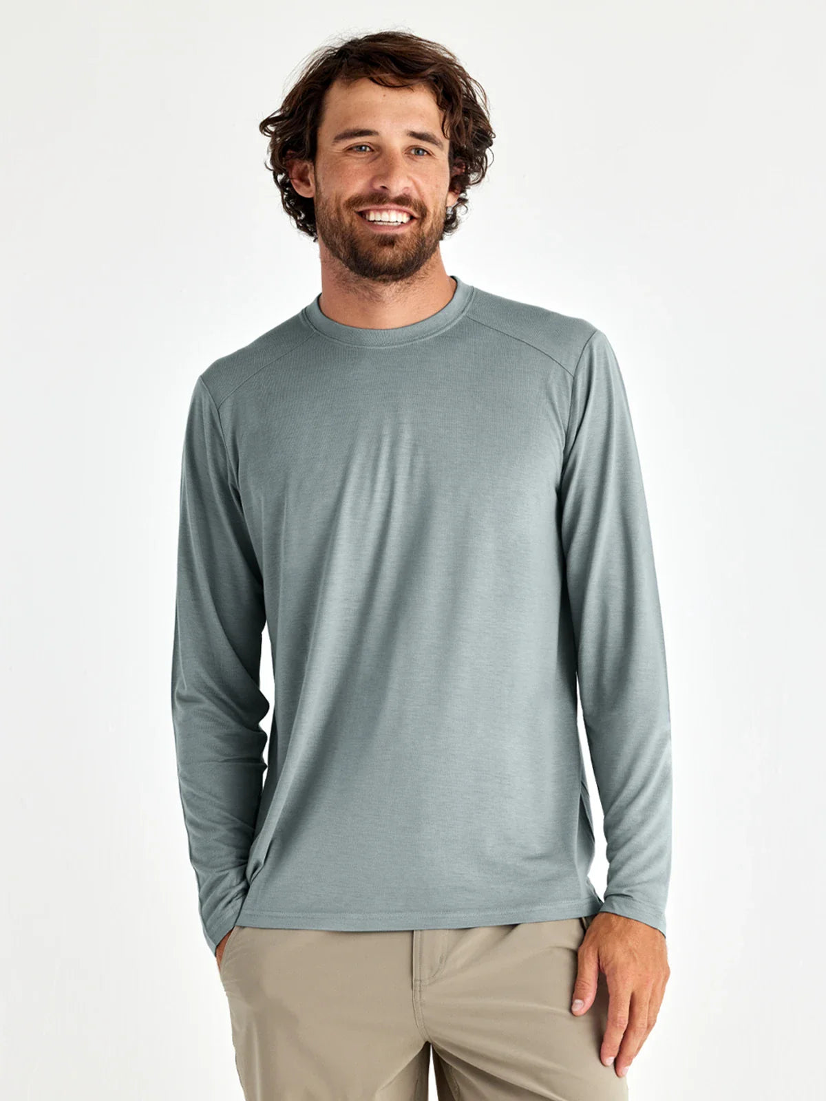 Free Fly Men's Bamboo Lightweight Long Sleeve | Slate