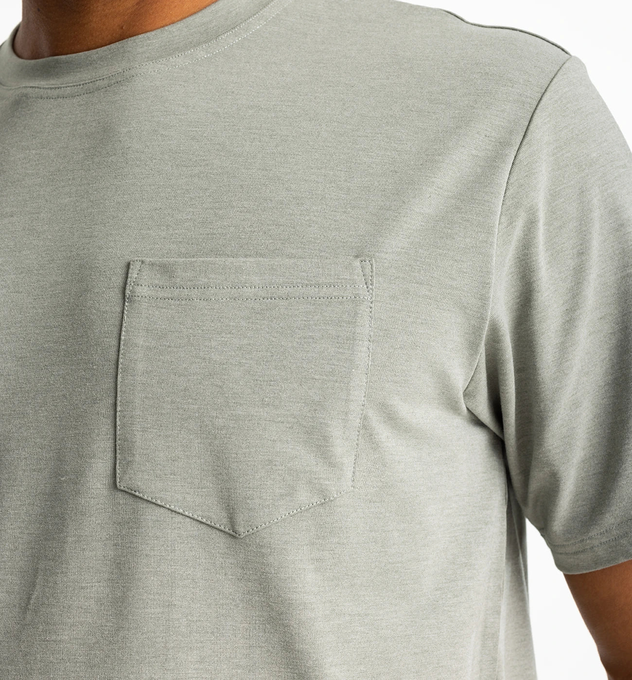 Free Fly Men's Bamboo Flex Pocket Tee | Agave Green