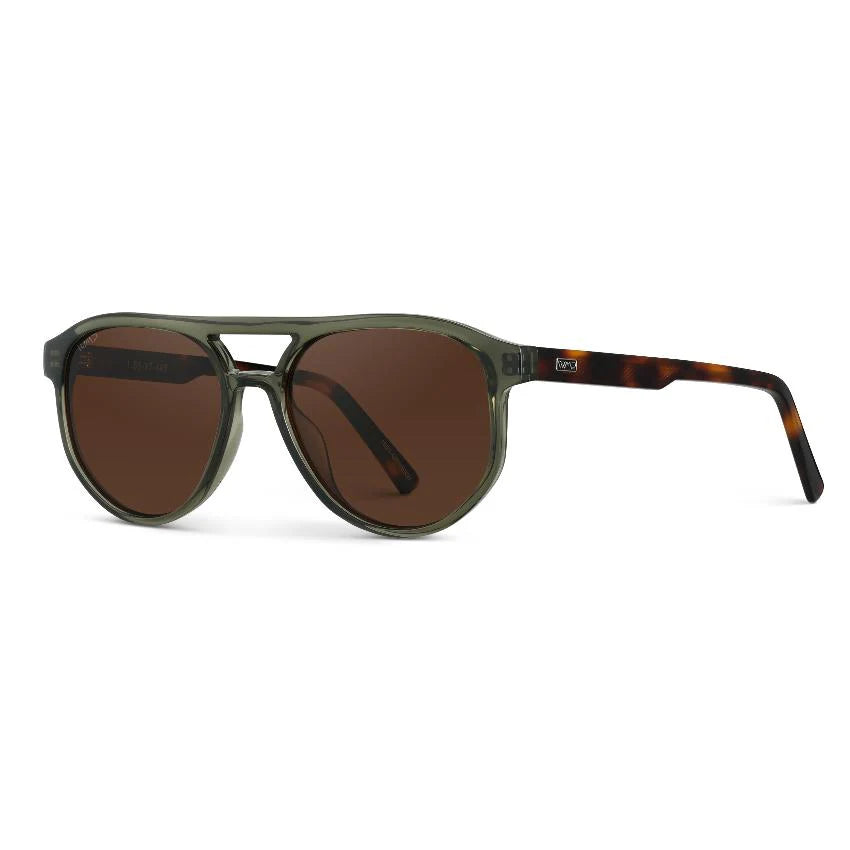 Wear Me Pro Hudson Polarized Sunglasses | Tortoise Sage / Brown