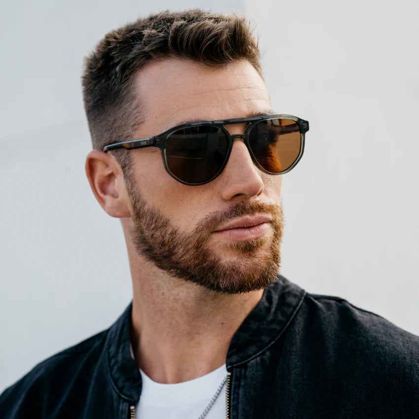 Wear Me Pro Hudson Polarized Sunglasses | Tortoise Sage / Brown