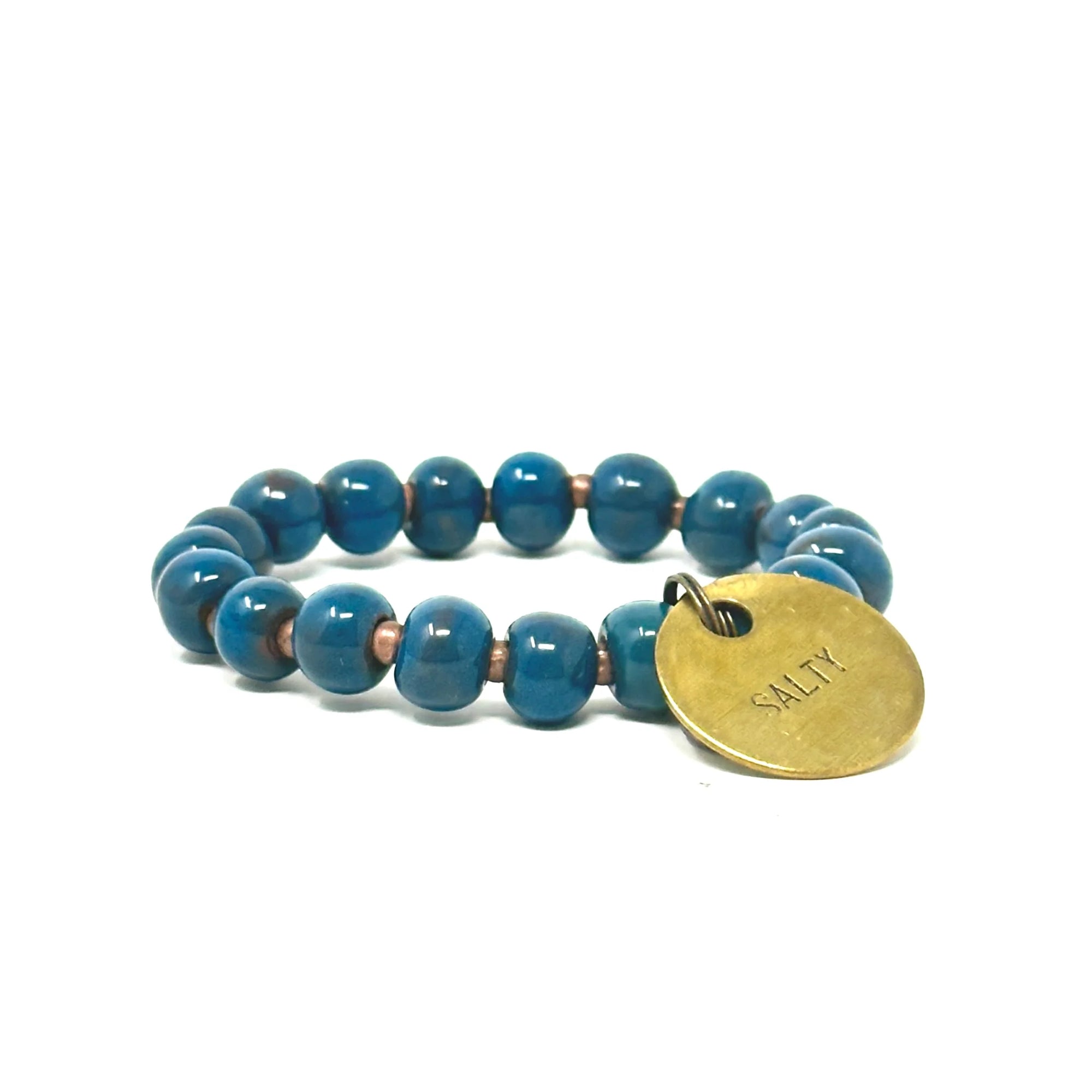 Simbi Caribbean Blue Inspirational Charm Bracelet | Salty