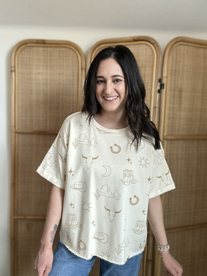 All Things Cowgirl Top