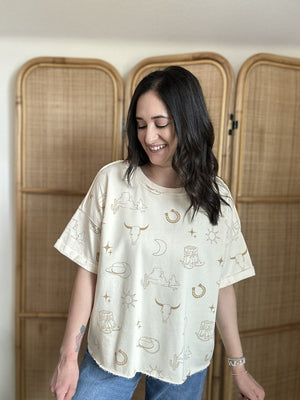 All Things Cowgirl Top