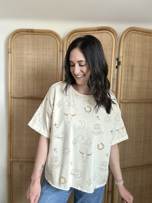 All Things Cowgirl Top