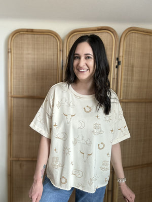 All Things Cowgirl Top