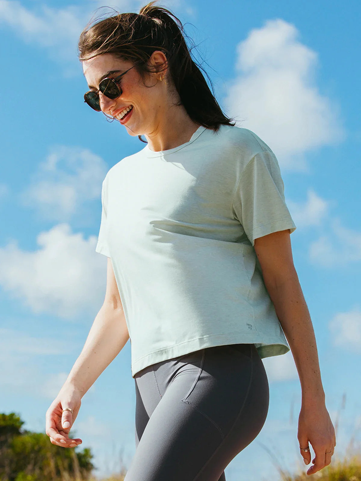 Free Fly Women's Elevate Lightweight Tee | Ocean Mist