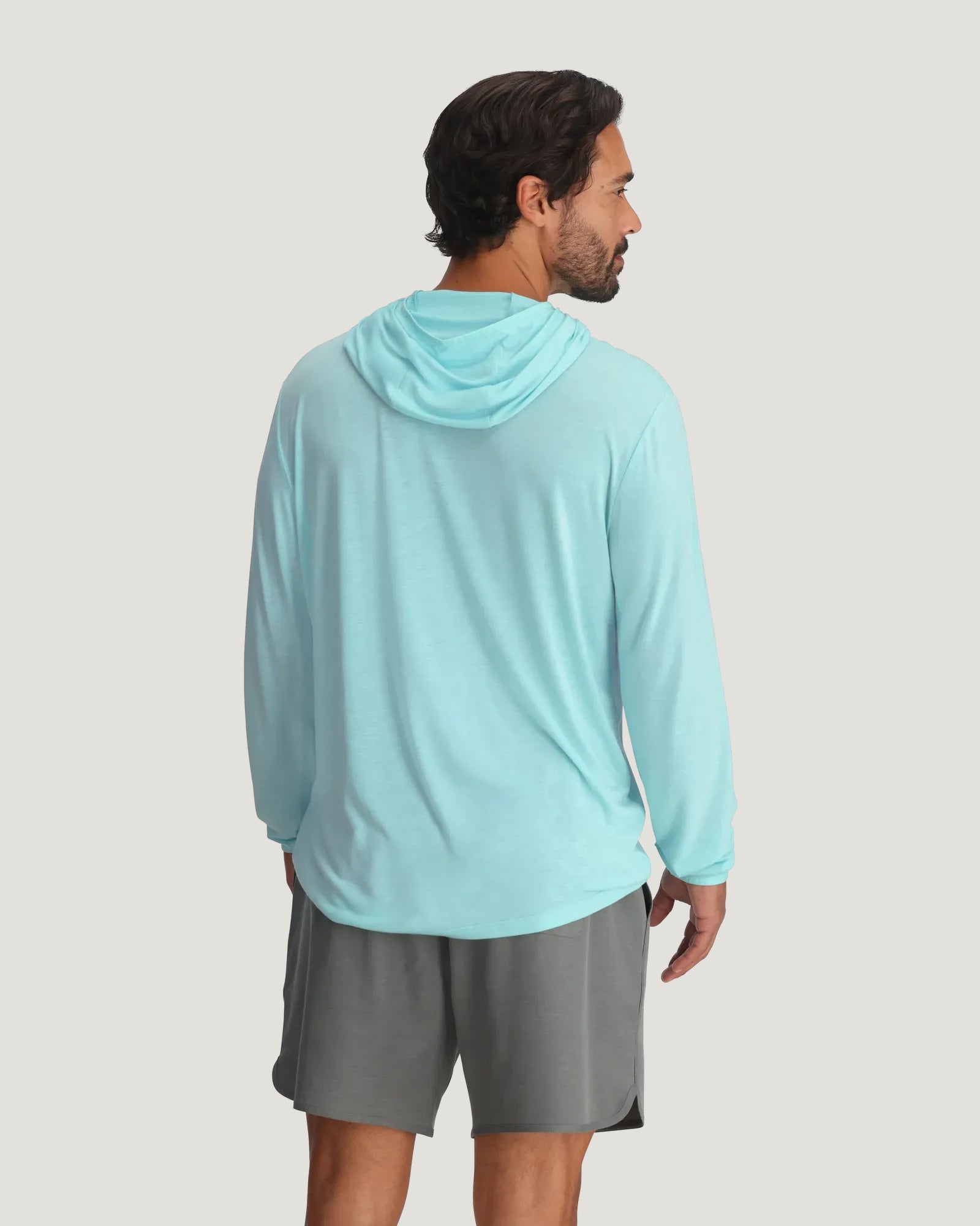 Free Fly Men's Bamboo Lightweight Hoodie | Bahama Blue