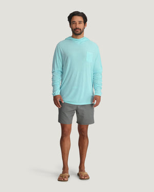 Free Fly Men's Bamboo Lightweight Hoodie | Bahama Blue