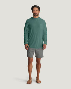Free Fly Men's Bamboo Lightweight Hoodie | Sea Pine
