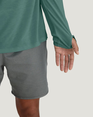 Free Fly Men's Bamboo Lightweight Hoodie | Sea Pine