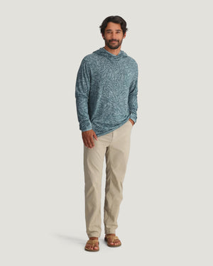 Free Fly Men's Bamboo Lightweight Hoodie | Tidal Flow Print Stormy Sea
