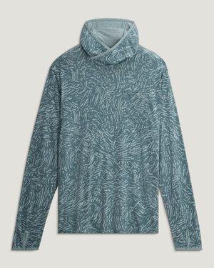 Free Fly Men's Bamboo Lightweight Hoodie | Tidal Flow Print Stormy Sea