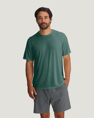 Free Fly Men's Elevate Lightweight Tee |Sea Pine