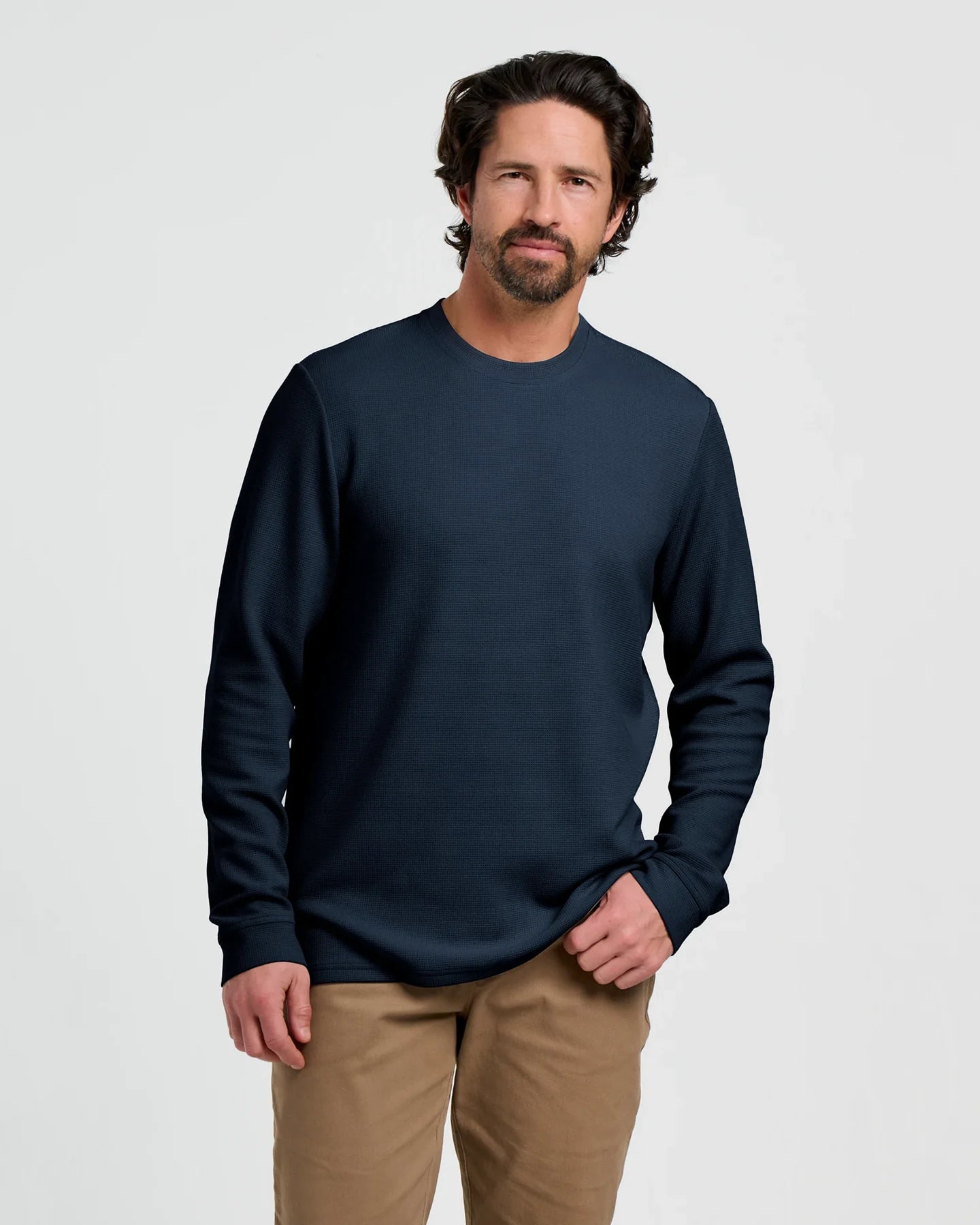 Free Fly Men's Waffle Crew | Deep Navy