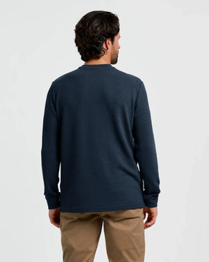 Free Fly Men's Waffle Crew | Deep Navy