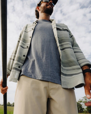 Free Fly Men's Seawool Flannel Shirt | Sagebrush Stripe