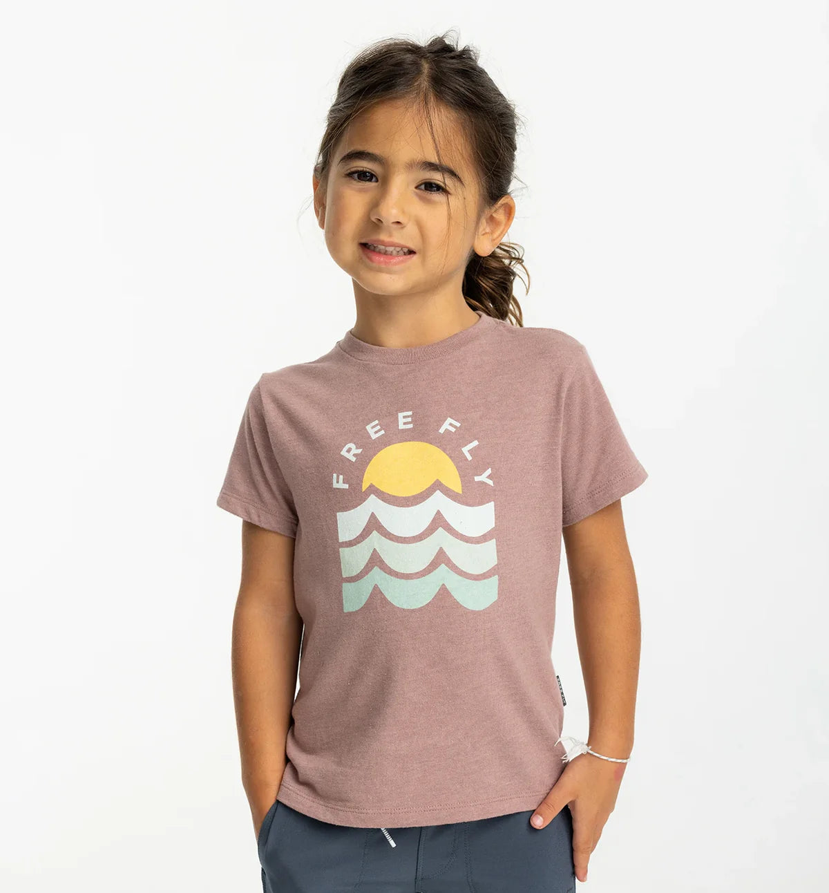 Free Fly Toddler Perfect Day Tee | Heather Fig