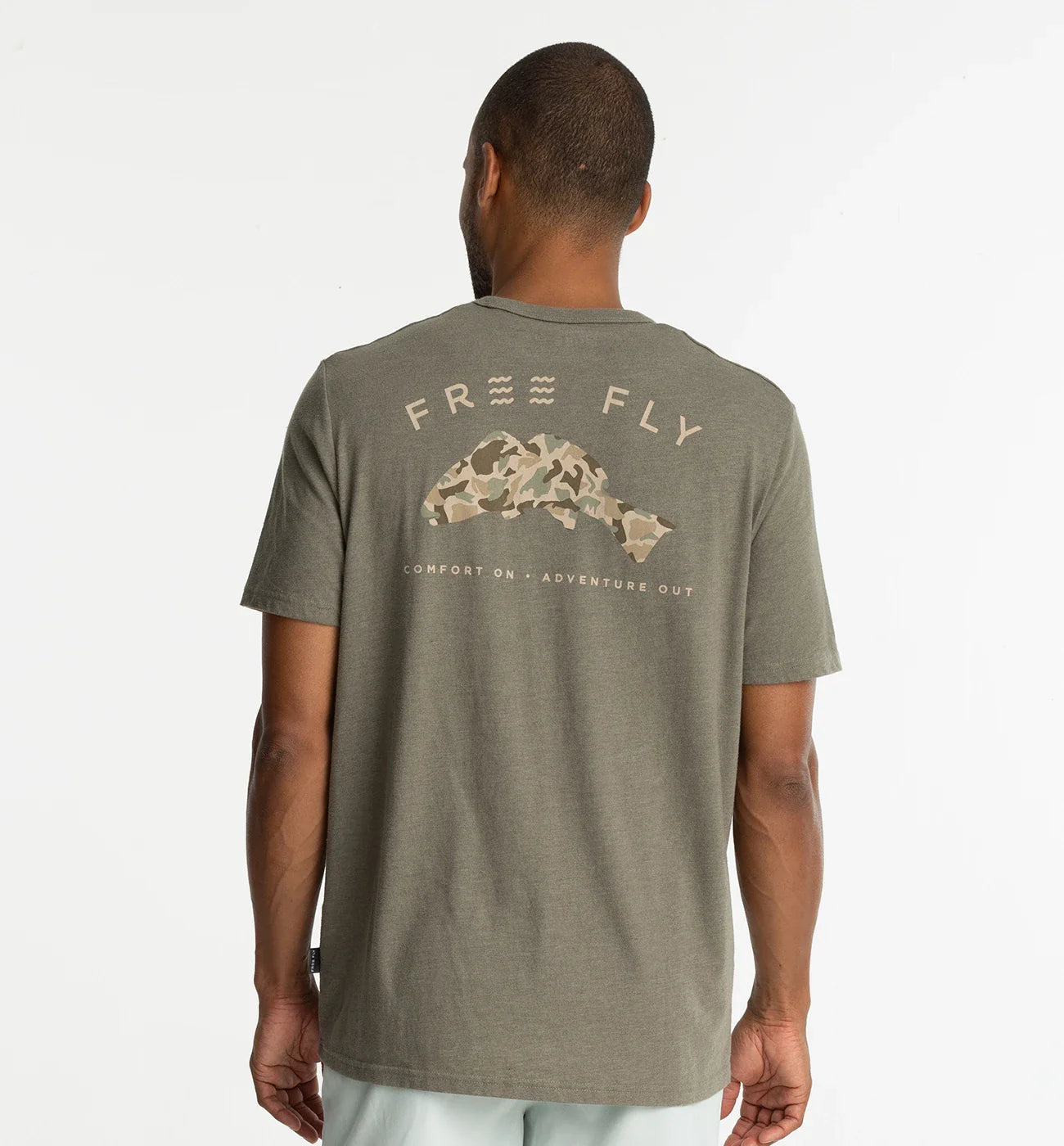 Free Fly Redfish Camo Pocket Tee