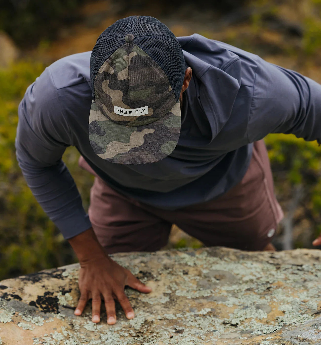 Free Fly Reverb Packable Hat | Woodland Camo
