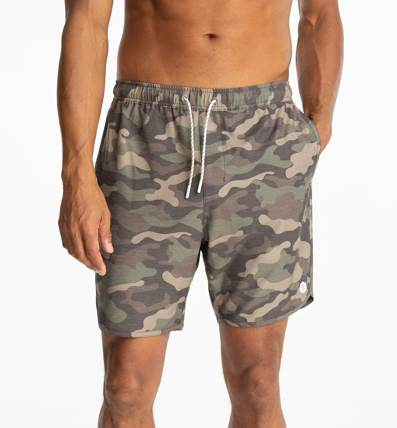 Free Fly Men's Reverb Short | Woodland Camo Print