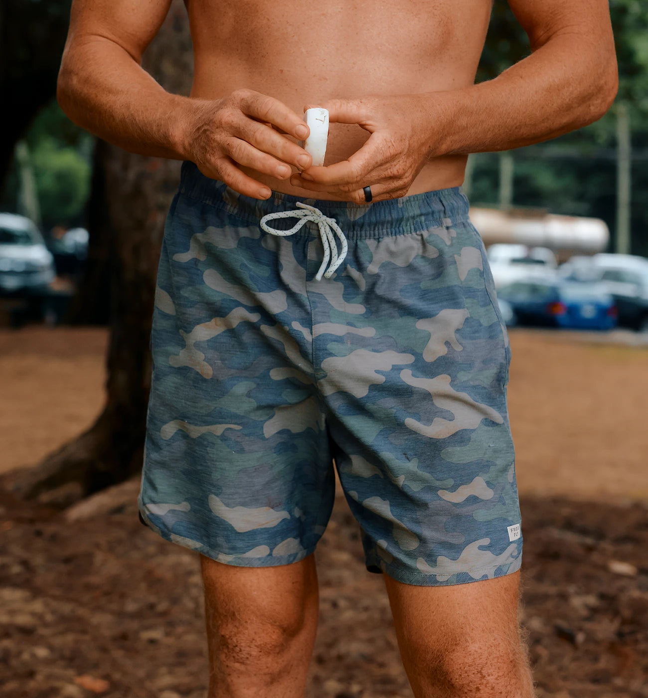 Free Fly Men's Reverb Short | Woodland Camo