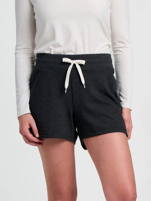 Free Fly Women's Bamboo Lightweight Fleece Short | Heather Black