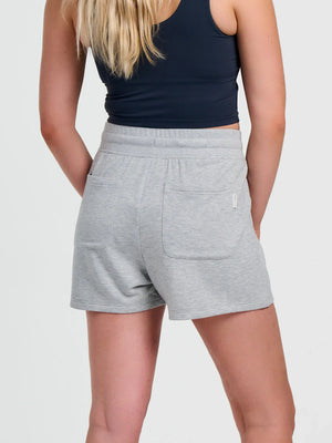 Free Fly Women's Bamboo Lightweight Fleece Short | Light Heather Grey