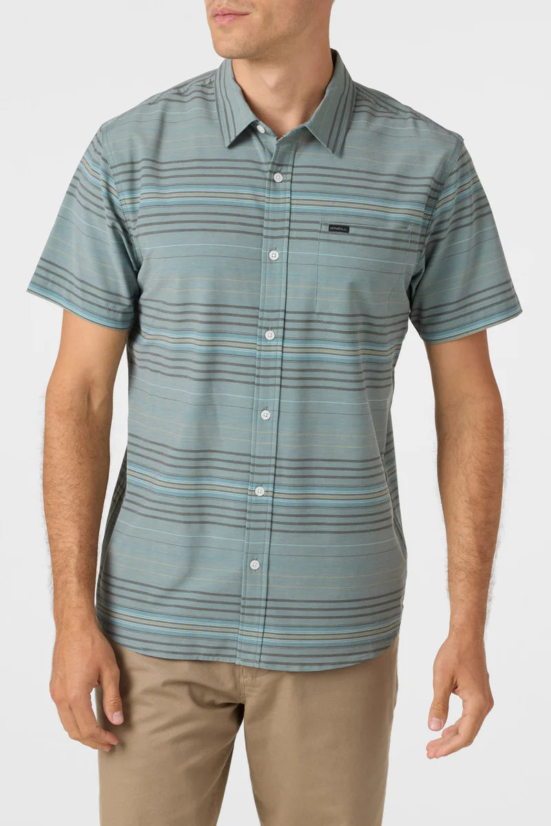 O'Neill TRVLR UPF Stripe Standard Shirt | Sage