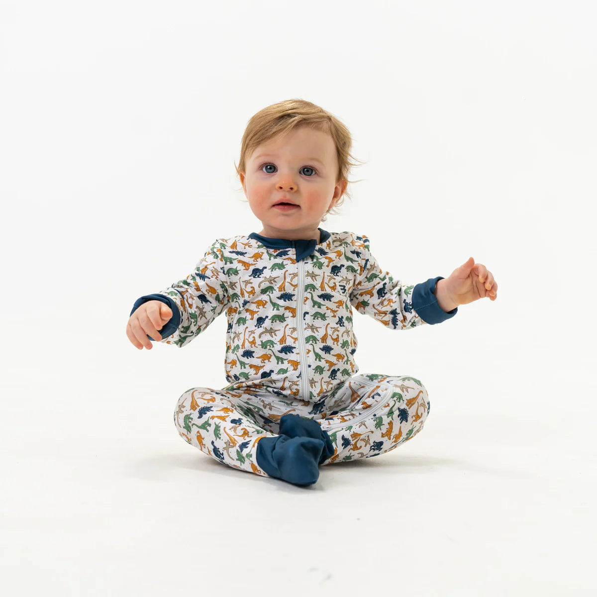 Burlebo Baby Zip Up | Dino-Mite