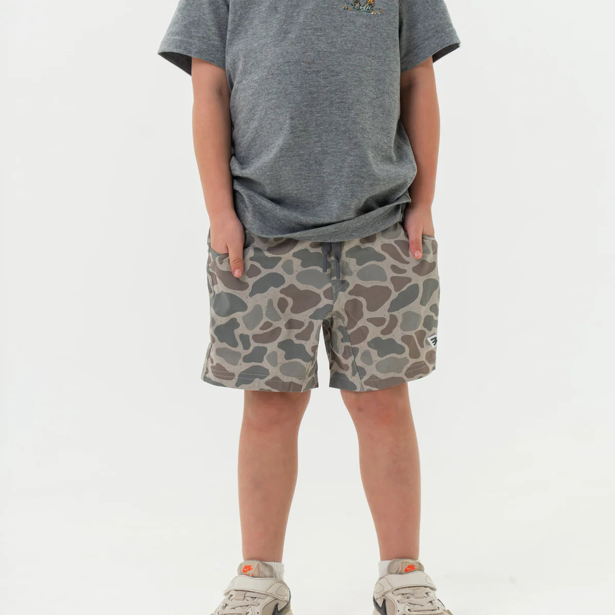 Burlebo Toddler & Youth Athletic Shorts | Classic Deer Camo