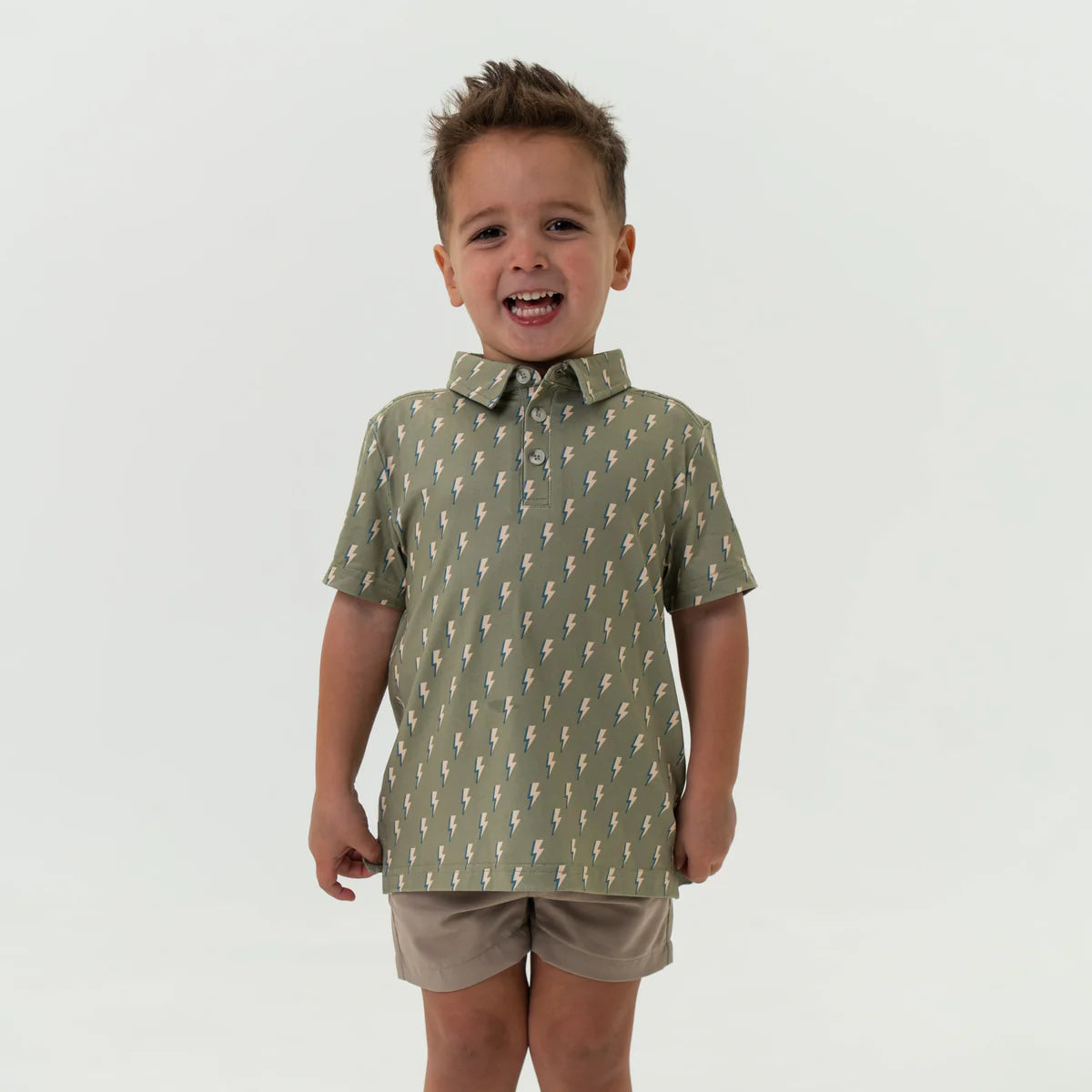 Burlebo Youth & Toddler Polo - Sage Lightning