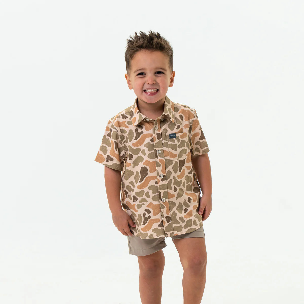 Burlebo Toddler & Youth Performance Button Up | Venado Camo