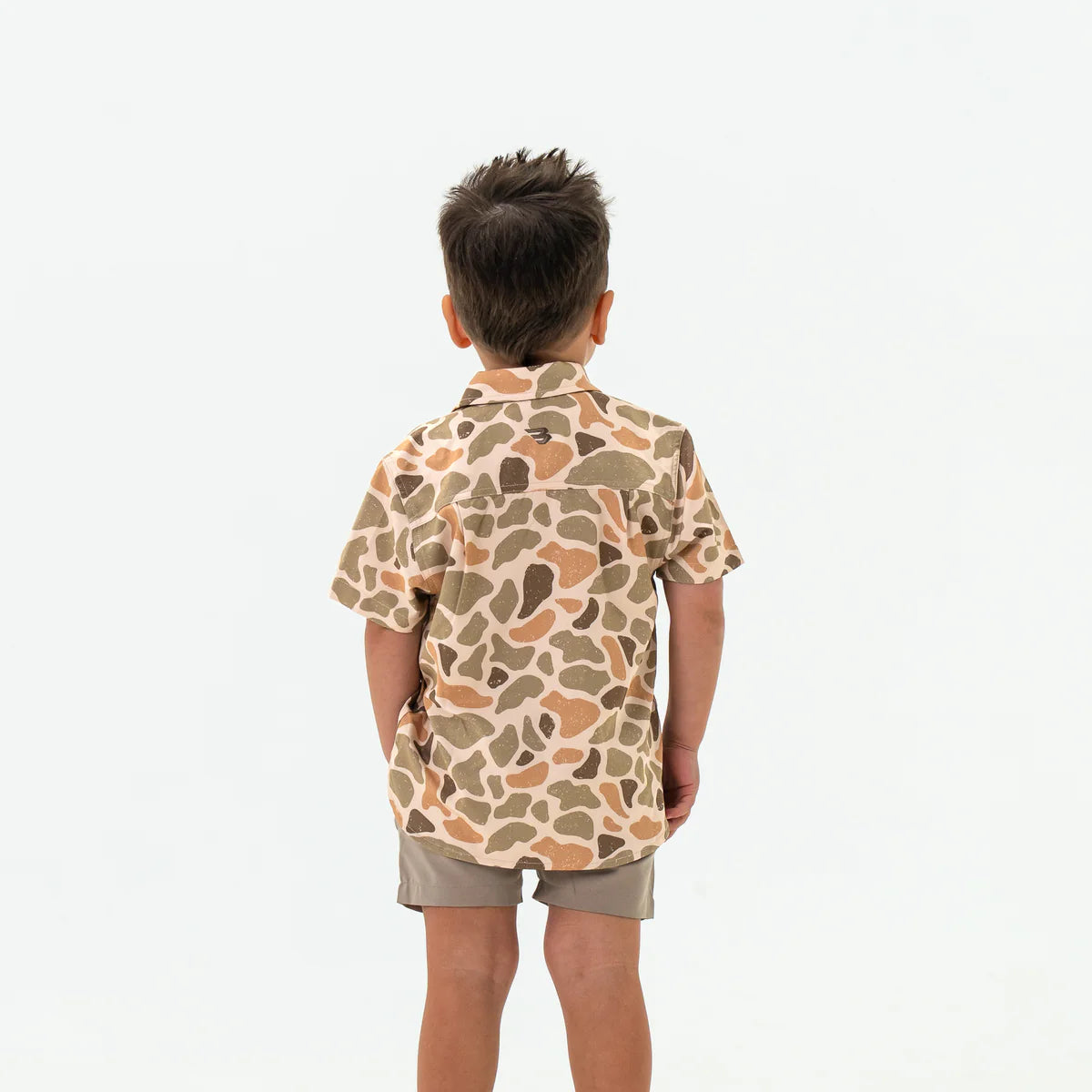Burlebo Toddler & Youth Performance Button Up | Venado Camo