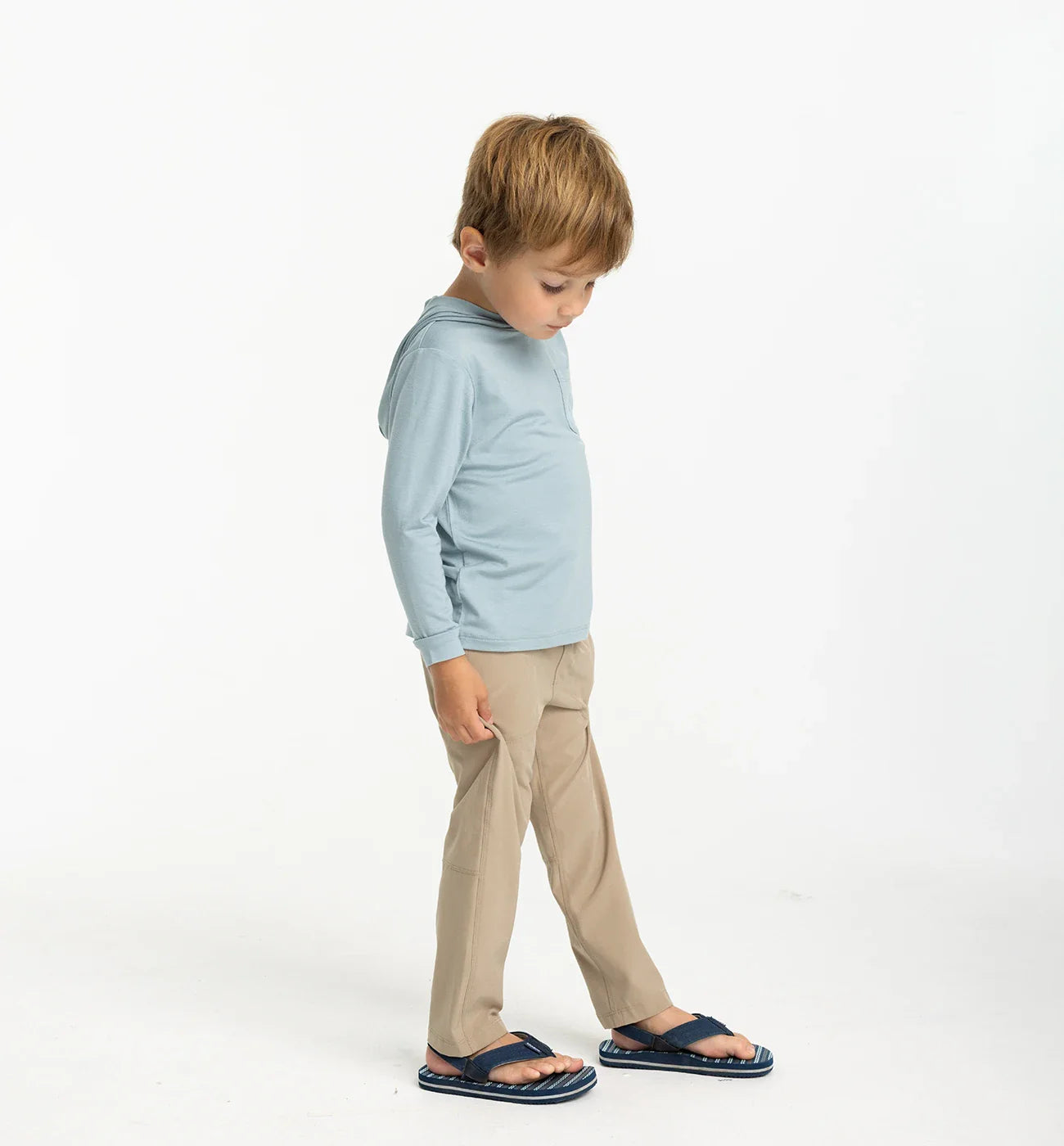 Free Fly Toddler Bamboo Shade Hoodie | Ocean Mist