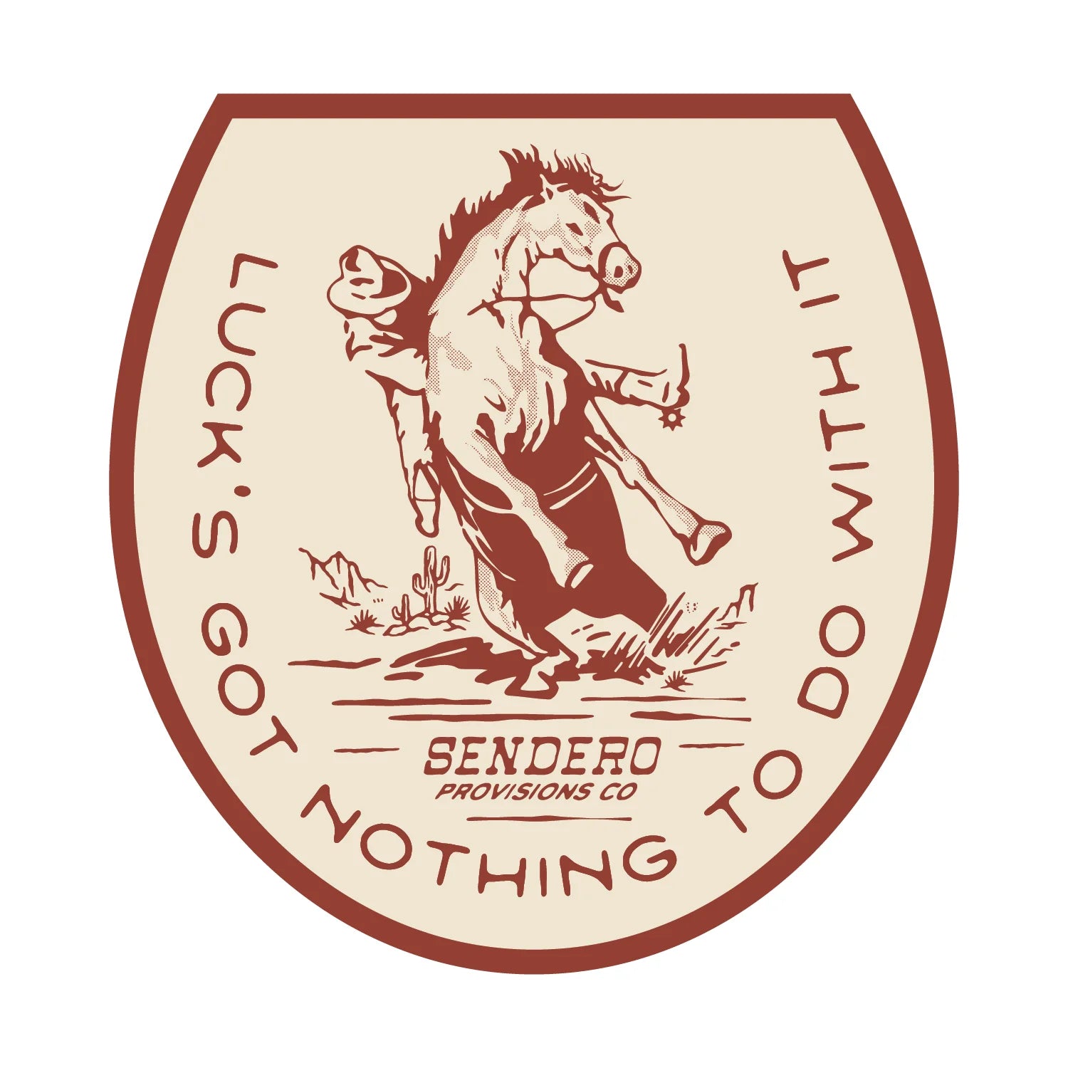 Sendero Provisions No Luck Sticker