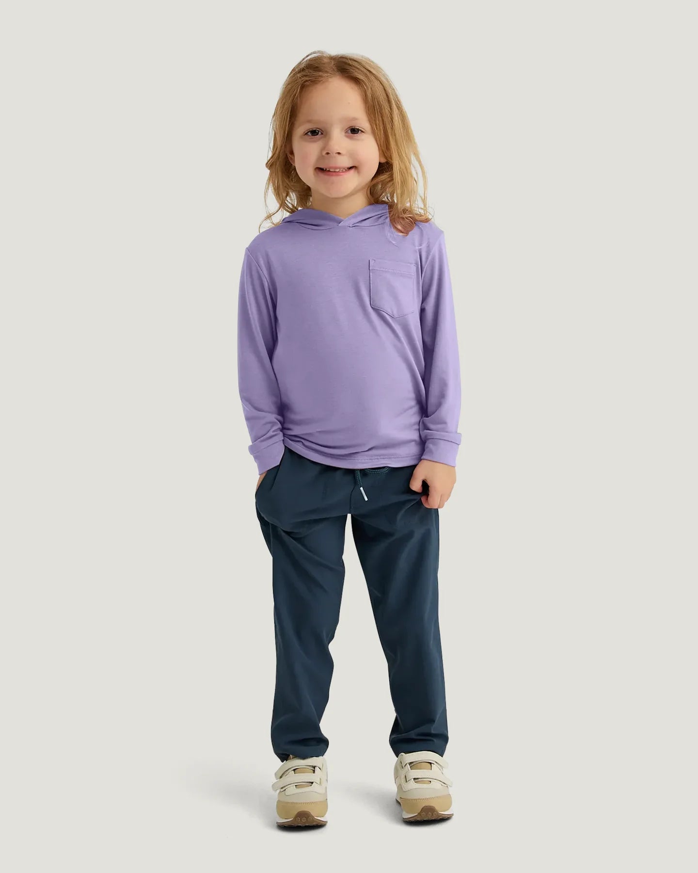 Free Fly Toddler Bamboo Shade Hoodie | Bright Lavender
