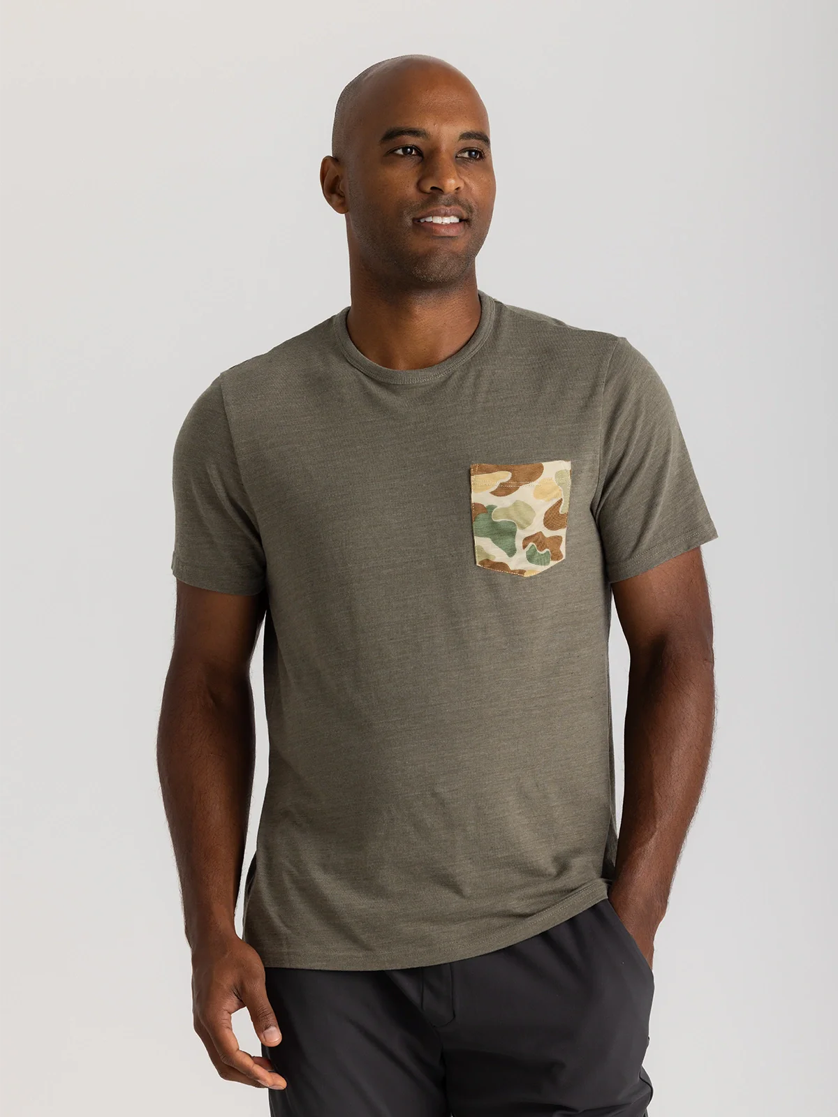 Free Fly Men's Vintage Camo Pocket Tee