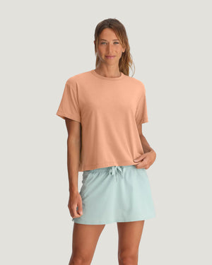 Free Fly Women's Elevate Lightweight Tee | Light Coral
