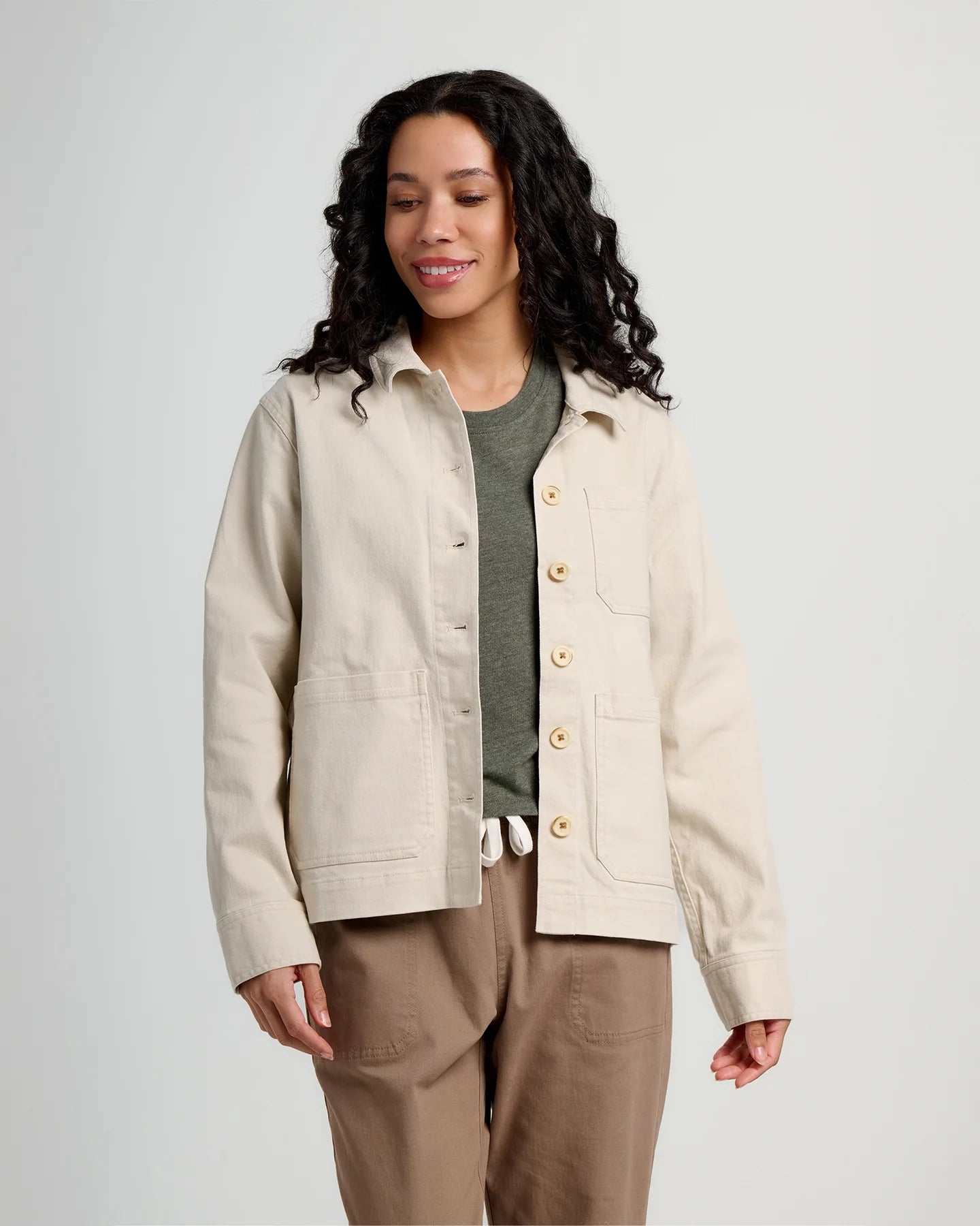Free Fly Women's Folly Twill Chore Coat | Stone