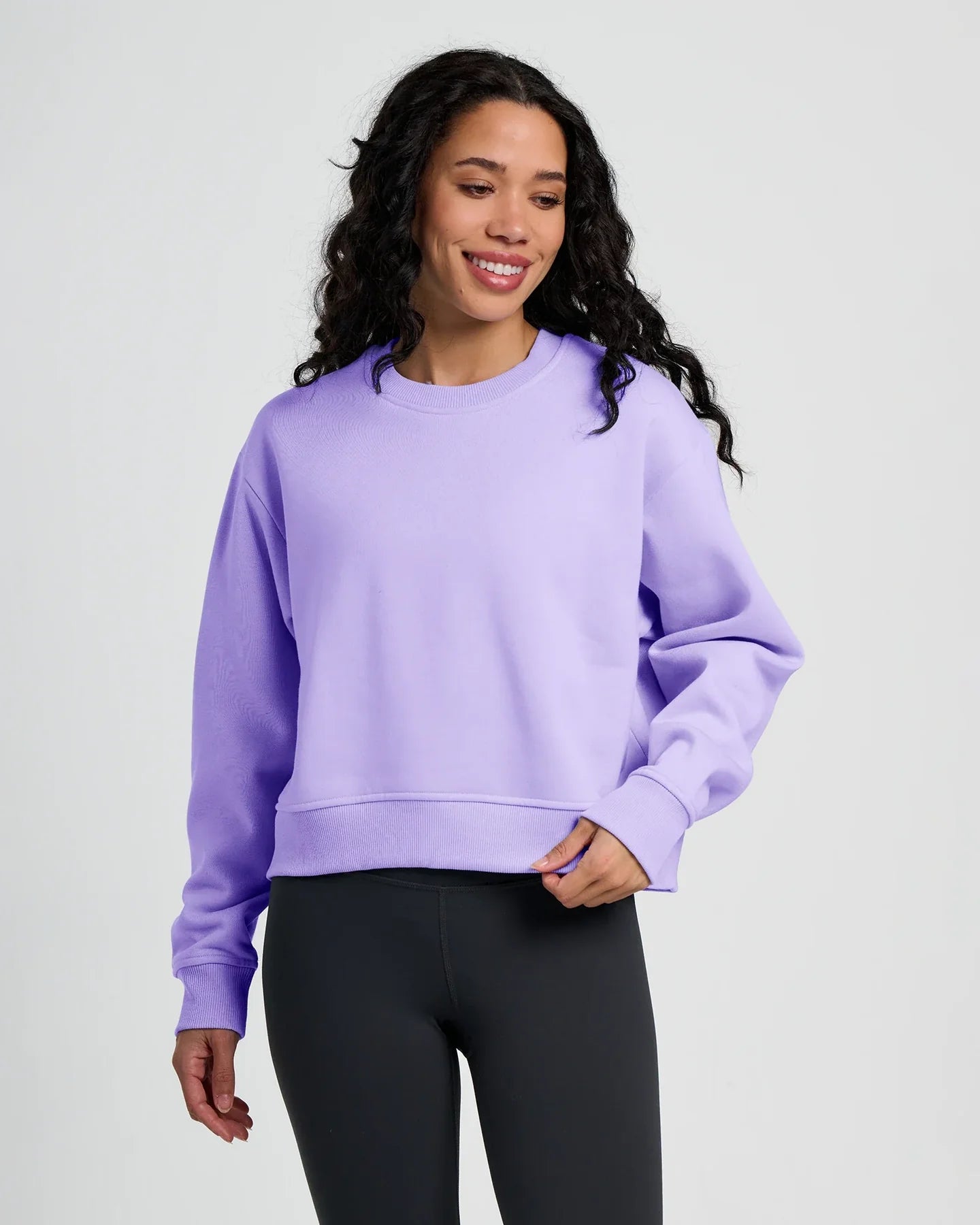 Free Fly Women's Northcoast Fleece Crew | Bright Lavender