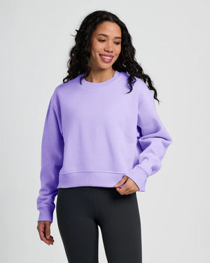 Free Fly Women's Northcoast Fleece Crew | Bright Lavender